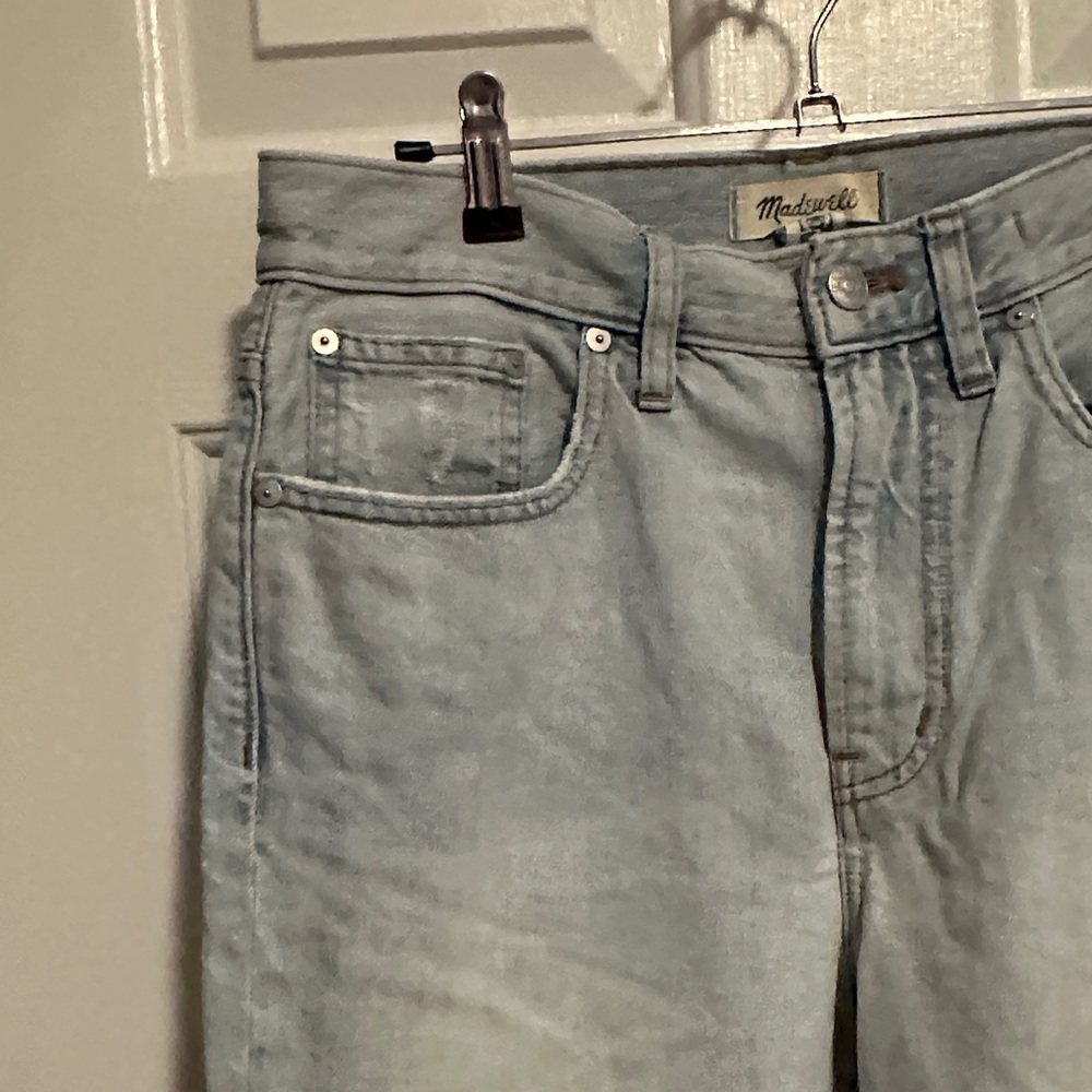 Madewell Light Blue Straight Leg Jeans - 28T - Picture 4 of 9